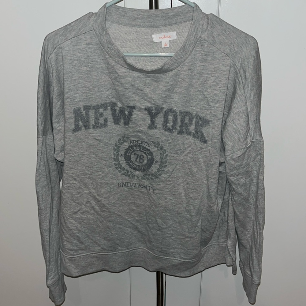 Colsie Drop Shoulder Oversized Sweatshirt